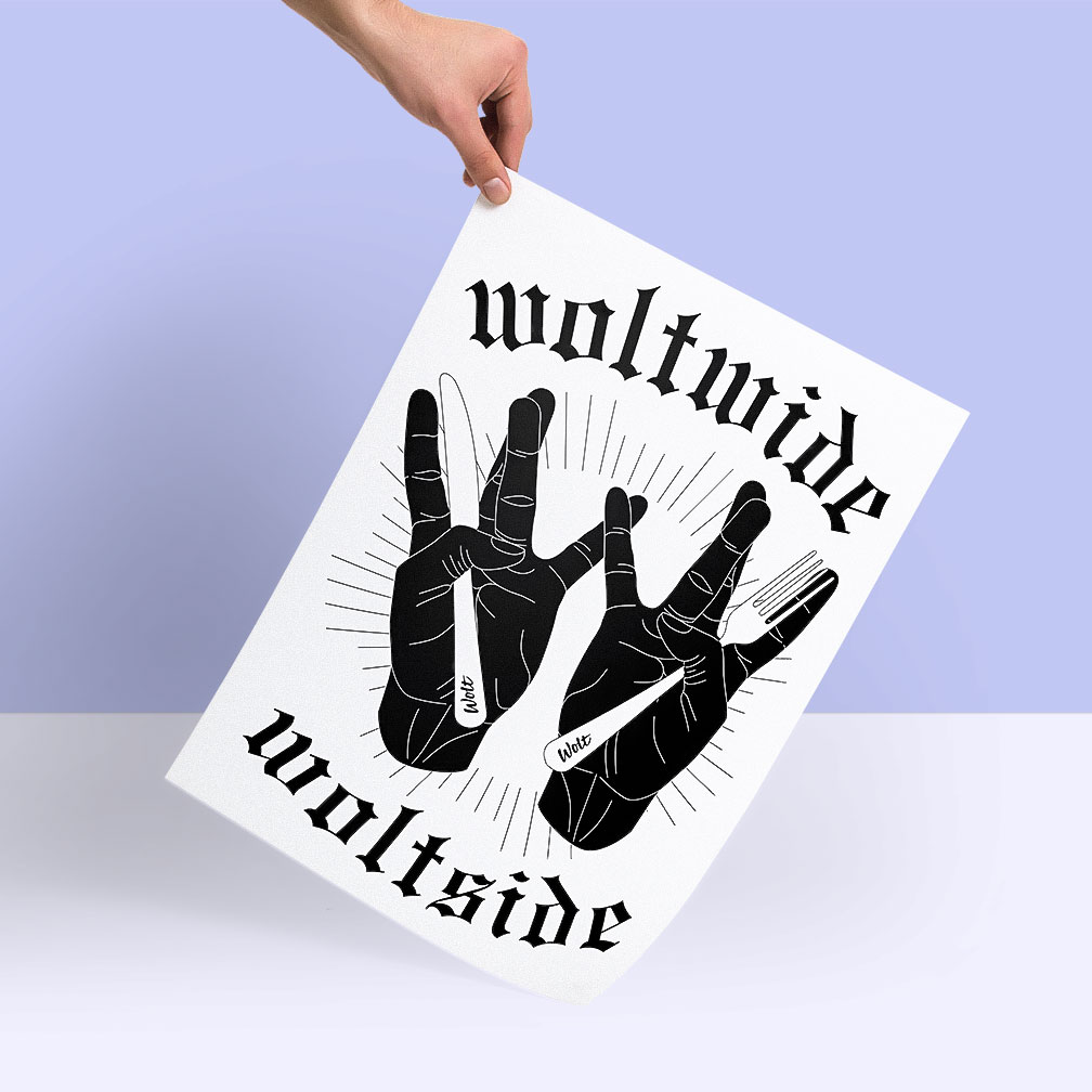 Woltwide / Woltside poster by Ville Kovanen.